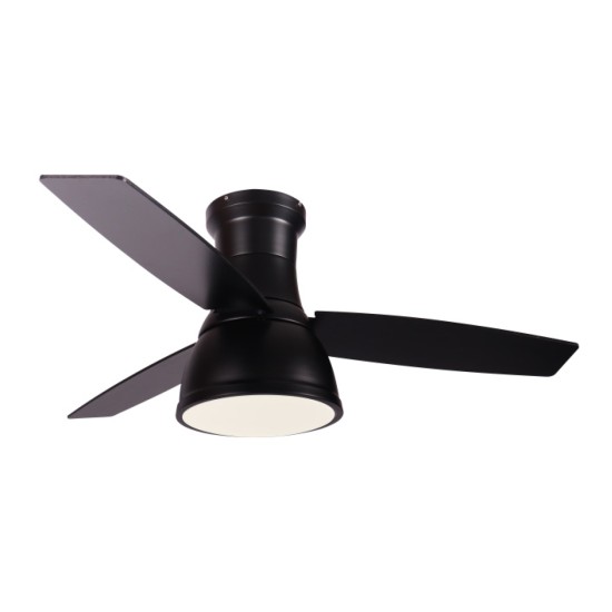  ΑΝΕΜΙΣΤΗΡΑΣ ΟΡΟΦΗΣ DIM ΜΑΤ ΜΑΥΡΟ 3 ΠΤΕΡΥΓΙΑ ΚΟΝΤΡΑ ΠΛΑΚΕ ΤΗΛΕΧΕΙΡΙΣΤΗΡΙΟ ΧΡΟΝΟΔΙΑΚΟΠΤΗ 22W CCT 35W