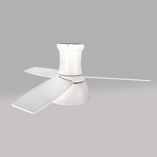  ΑΝΕΜΙΣΤΗΡΑΣ ΟΡΟΦΗΣ DIM ΜΑΤ ΛΕΥΚΟ 3 ΠΤΕΡΥΓΙΑ ΚΟΝΤΡΑ ΠΛΑΚΕ ΤΗΛΕΧΕΙΡΙΣΤΗΡΙΟ ΧΡΟΝΟΔΙΑΚΟΠΤΗ 22W CCT 35W