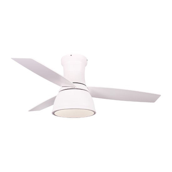  ΑΝΕΜΙΣΤΗΡΑΣ ΟΡΟΦΗΣ DIM ΜΑΤ ΛΕΥΚΟ 3 ΠΤΕΡΥΓΙΑ ΚΟΝΤΡΑ ΠΛΑΚΕ ΤΗΛΕΧΕΙΡΙΣΤΗΡΙΟ ΧΡΟΝΟΔΙΑΚΟΠΤΗ 22W CCT 35W