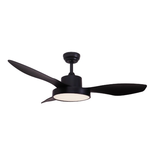 ΑΝΕΜΙΣΤΗΡΑΣ ΟΡΟΦΗΣ ΜΕ ΦΩΣ DIM MΑΤ ΜΑΥΡΟ 3 ΠΤΕΡΥΓΙΑ ABS ΤΗΛΕΧΕΙΡΙΣΤΗΡΙΟ ΧΡΟΝΟΔΙΑΚΟΠΤΗΣ LED 22W 40W