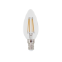 LED FILAMENT E14 C35 4W 4000K 230V AC 490LM RA80