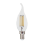 LED FILAMENT E14 C35 WITH TIP 4W 4000K 230V AC 490LM RA80