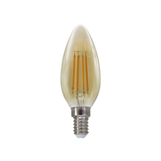 LED FILAMENT E14 STEP-DIM C35 AMBER 4W 2700K 230V AC 500LM RA80 LED FILAMENT E14 STEP-DIM C35 AMBER 4W 2700K 230V AC 500LM RA80