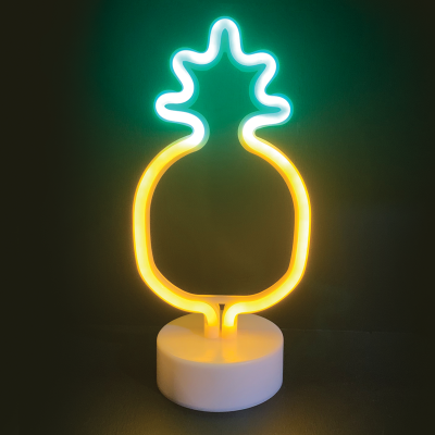 PINAPPLE, 41 NEON LED LIGHTS WITH BATTERY (3xAA)/USB, GREEN & YELLOW, IP20, 17x10x28,5cm PINAPPLE, 41 NEON LED LIGHTS WITH BATTERY (3xAA)/USB, GREEN & YELLOW, IP20, 17x10x28,5cm