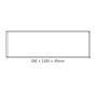 CEILING ALUM FRAME 30x120x4cm FOR PILO LED PANELS (NO SCREWS)