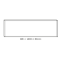 CEILING ALUM FRAME 30x120x4cm FOR PILO LED PANELS (NO SCREWS)