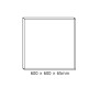 CEILING ALUM FRAME 60x60x6.5cm FOR OTIS & PILO LED PANELS (WITH SCREWS)