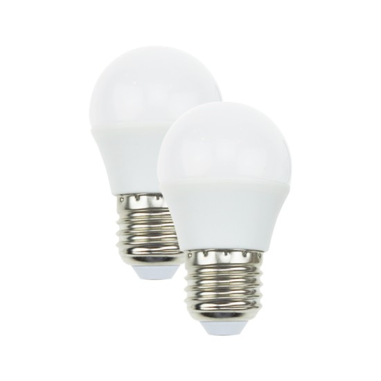 LED BALL E27 230V 7W 6000K 220° 550Lm Ra80 DUO PACK