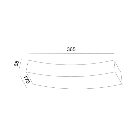 ^ΓΥΨΙΝΟ ΕΠΙΤΟΙΧΟ Φ/Σ 1XRX7S 118mm SHELF 36,5x17x6,8CM