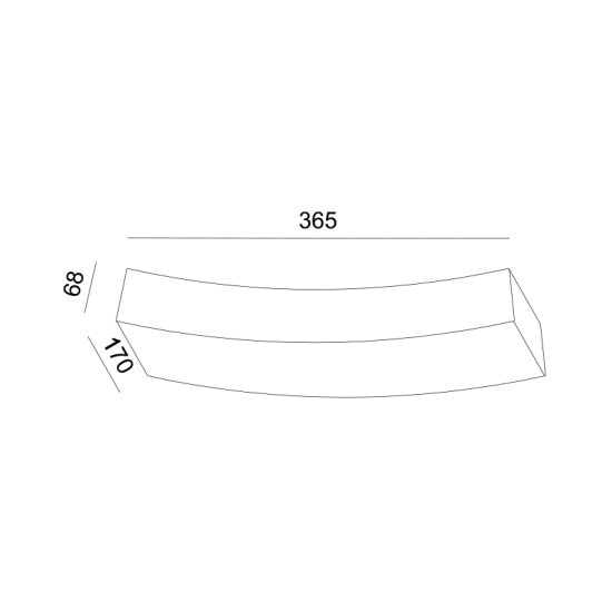 ^ΓΥΨΙΝΟ ΕΠΙΤΟΙΧΟ Φ/Σ 1XRX7S 118mm SHELF 36,5x17x6,8CM