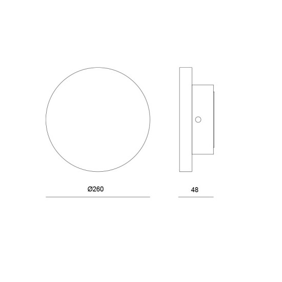 ΦΩΤΙΣΤΙΚΟ ΓΥΨΙΝΟ ΣΤΡΟΓΓΥΛΟ RAFA LED 8W 3000K 570LM Φ26CM 