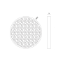 ΦΩΤΙΣΤΙΚΟ ΓΥΨΙΝΟ ΣΤΡΟΓΓΥΛO MOND LED 32W 3000K 967LM Φ60CM 