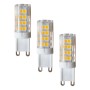 LED SMD G9 CERAMIC 5W 3-PACK 6.000K 440Lm 300° 230V AC Ra80 30.000Hrs