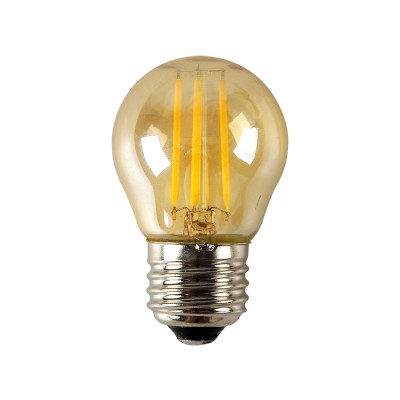 LED FILAMENT E27 BALL AMBER DIM 4W 2700K 230V AC 390LM RA80 LED FILAMENT E27 BALL AMBER DIM 4W 2700K 230V AC 390LM RA80