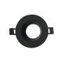 ΣΠΟΤ  GU10 ΣΤΡΟΓΓΥΛΟ ΧΩΝΕΥΤΟ ΣΤΑΘΕΡΟ ΑΛΟΥΜΙΝΙΟΥ ΜΑΥΡΟ Ø87mm