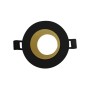ΣΠΟΤ  GU10 ΣΤΡΟΓΓΥΛΟ ΧΩΝΕΥΤΟ ΣΤΑΘΕΡΟ ΜΑΥΡΟ ΧΡΥΣΟ Ø87mm