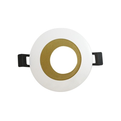 ΣΠΟΤ  GU10 ΣΤΡΟΓΓΥΛΟ ΧΩΝ. ΣΤΑΘΕΡΟ ΑΛΟΥΜΙΝΙΟΥ ΛΕΥΚΟ ΧΡΥΣΟ Ø87mm