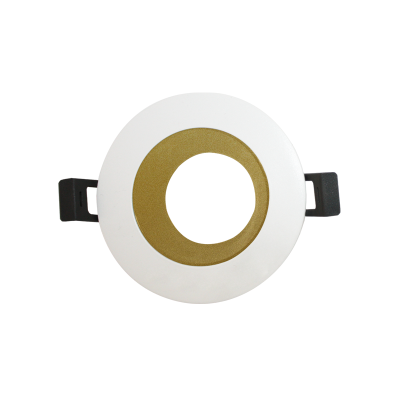 ΣΠΟΤ  GU10 ΣΤΡΟΓΓΥΛΟ ΧΩΝ. ΣΤΑΘΕΡΟ ΑΛΟΥΜΙΝΙΟΥ ΛΕΥΚΟ ΧΡΥΣΟ Ø87mm