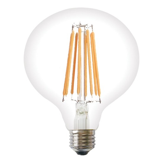 LED FILAMENT E27 G125 12W 2700K 230V AC 1530LM RA80