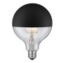 LED FILAMENT E27 G125 BLACK DIM 6W 2700K 230V AC 690LM RA80