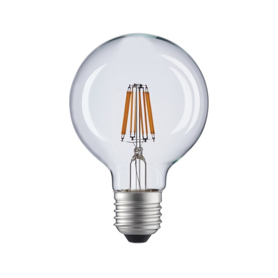 LED FILAMENT E27 G80 8W 4000K 230V AC 900LM RA80