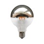 LED FILAMENT E27 G95 SILVER DIM 6W 2700K 230V AC 690LM RA80