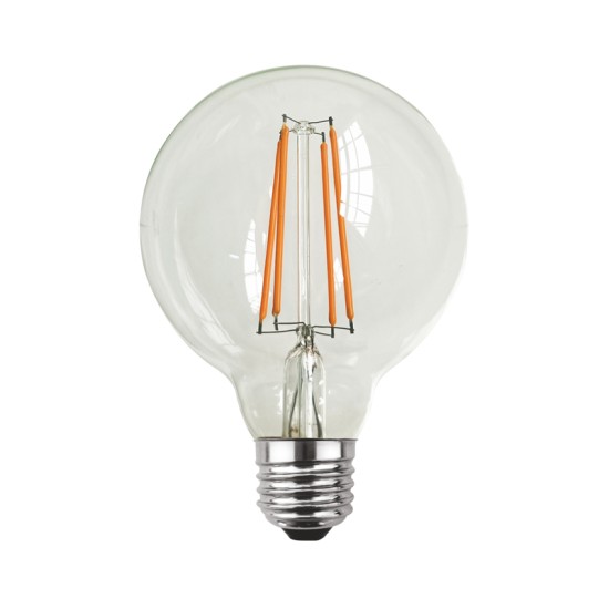 LED FILAMENT E27 G95 8W 4000K 230V AC 900LM RA80