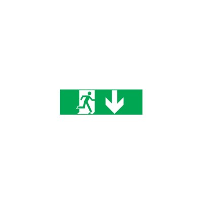 ARROW DOWN STICKER FOR EXIT/EMERGENCY LIGHTING