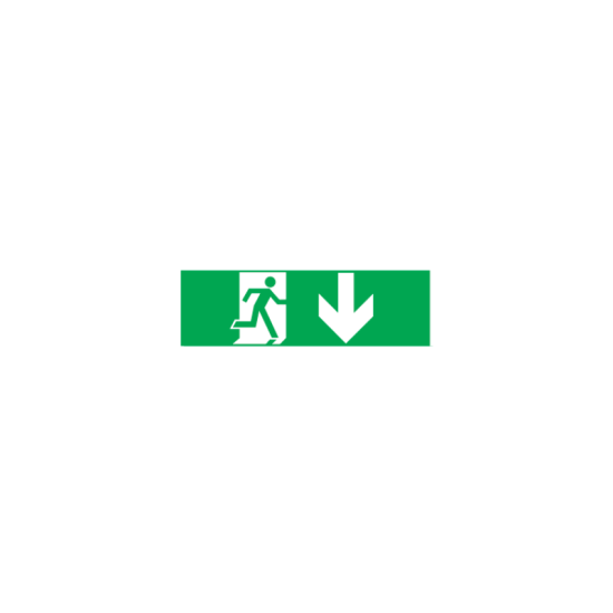 ARROW DOWN STICKER FOR EXIT/EMERGENCY LIGHTING