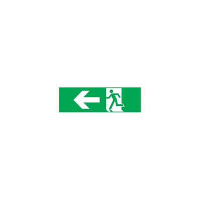 ARROW LEFT STICKER FOR EXIT/EMERGENCY LIGHTING