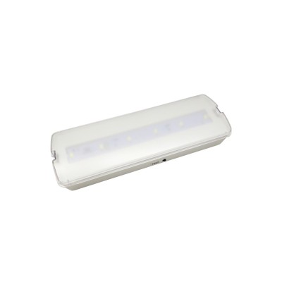 MAINTAINED EMERGENCY LED 4W 3HRS 200LM 6000K 230V&TESTBUTTON