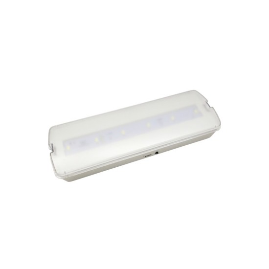 MAINTAINED EMERGENCY LED 4W 3HRS 200LM 6000K 230V&TESTBUTTON