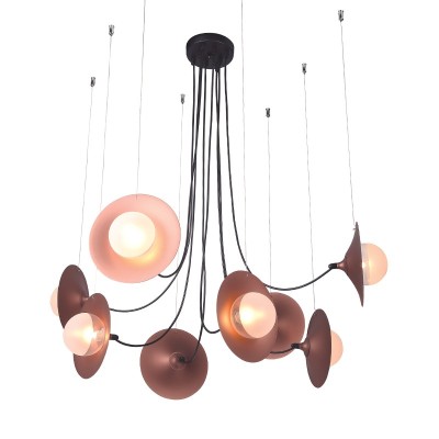 ^ΚΡΕΜΑΣΤΟ Φ/Σ 8ΧG9 ΧΑΛΚΙΝΟ/ΜΑΥΡΟ ΜΕΤ/ΚΟ + ΓΥΑΛΙ 81Χ81ΧΗ122CM HYDRA