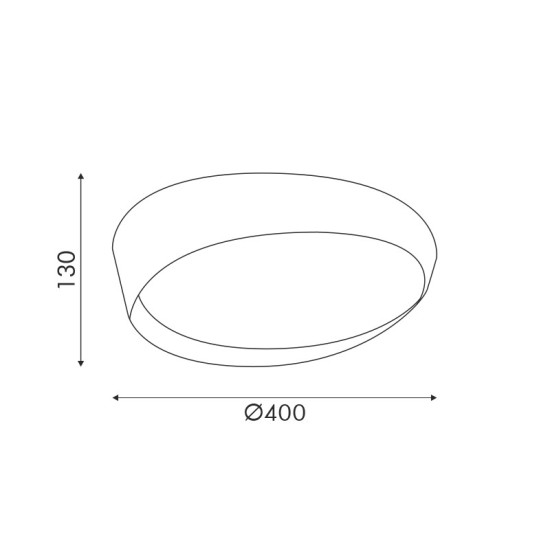 ΦΩΤΙΣΤΙΚΟ ΟΡΟΦΗΣ ΛΕΥΚΟ/32W/CCT/2500lm/Ø400xH130