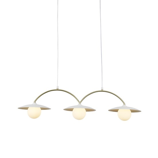 ΚΡΕΜΑΣΤΟ ΦΩΤΙΣΤΙΚΟ ΛΕΥΚΟ+ΧΡΥΣΟ/5W/3xG9/L900xH1000