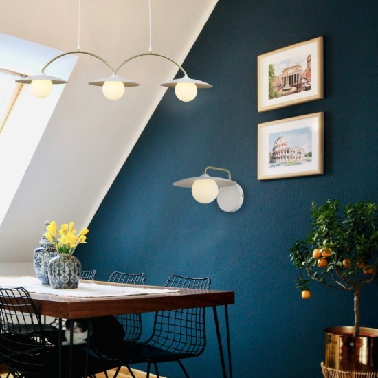 ΚΡΕΜΑΣΤΟ ΦΩΤΙΣΤΙΚΟ ΛΕΥΚΟ+ΧΡΥΣΟ/5W/4xG9/L1200xH1360