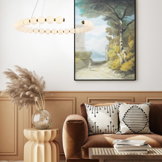 ΚΡΕΜΑΣΤΟ ΦΩΤΙΣΤΙΚΟ ΟΡΕΙΧΑΛΚΟ+ΛΕΥΚΟ/40W/3000lm/3000K/Ø1000xH1100