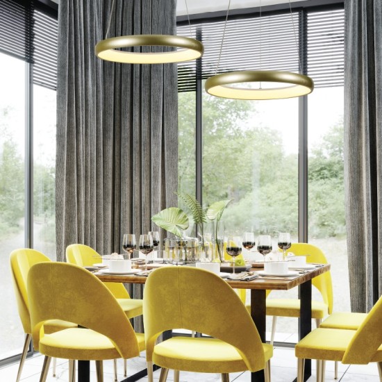 ΚΡΕΜΑΣΤΟ ΦΩΤΙΣΤΙΚΟ ΧΡΥΣΟ+ΛΕΥΚΟ/24W/CCT/1900lm/Ø400xH1000