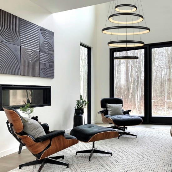 ΚΡΕΜΑΣΤΟ ΦΩΤΙΣΤΙΚΟ ΜΑΥΡΟ+ΛΕΥΚΟ/80W/CCT/6400lm/Ø800xH600-Ø400xH1900