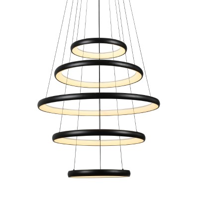 ΚΡΕΜΑΣΤΟ ΦΩΤΙΣΤΙΚΟ ΜΑΥΡΟ+ΛΕΥΚΟ/80W/CCT/6400lm/Ø800xH600-Ø400xH1900