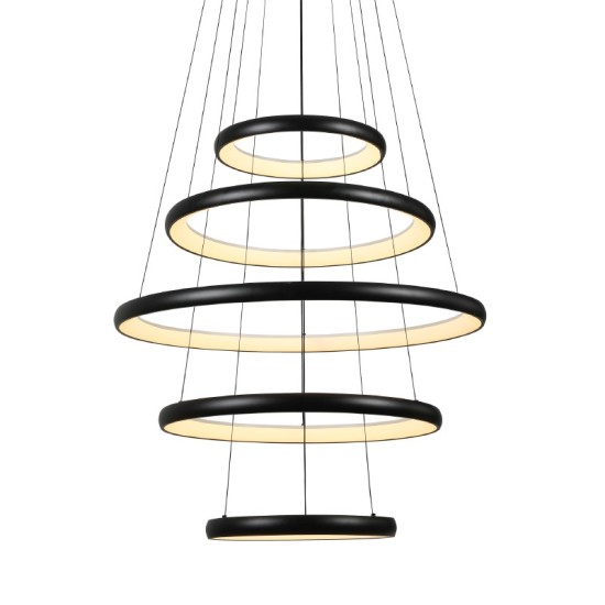 ΚΡΕΜΑΣΤΟ ΦΩΤΙΣΤΙΚΟ ΜΑΥΡΟ+ΛΕΥΚΟ/80W/CCT/6400lm/Ø800xH600-Ø400xH1900