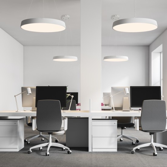 ΚΡΕΜΑΣΤΟ Φ/Σ LED 100W 9500LM CCT ΛΕΥΚΟ ΜΕΤ/ΚΟ D100XH120CM OPTIMUS