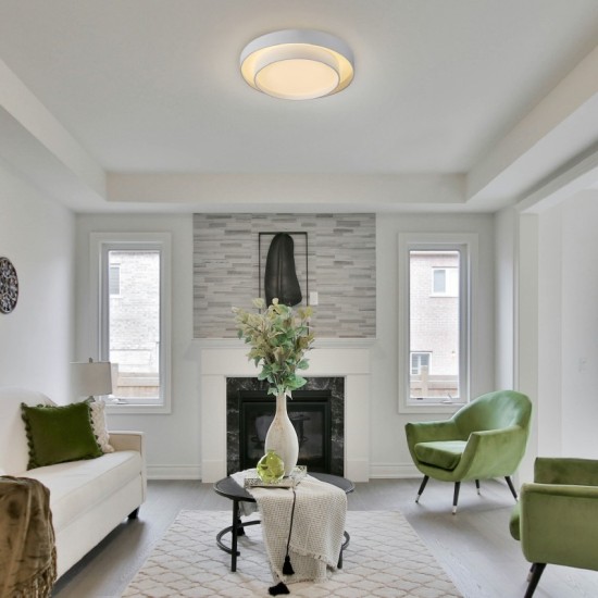 ΦΩΤΙΣΤΙΚΟ ΟΡΟΦΗΣ ΛΕΥΚΟ/32W/CCT/2500lm/Ø400xH140