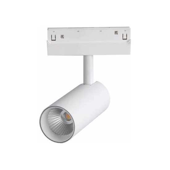 MATTE WHITE MAGNETIC SPOT 48V DC 12W 4000K 800LM 36° OSRAM RA90 Φ50*110MM