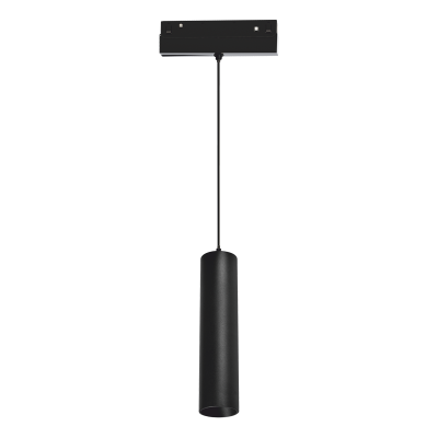 MATTE BLACK MAGNETIC PENDANT LUMINAIRE 48V DC 9W 3000K 950LM 36° OSRAM RA90 Φ50*220MM MATTE BLACK MAGNETIC PENDANT LUMINAIRE 48V DC 9W 3000K 950LM 36° OSRAM RA90 Φ50*220MM