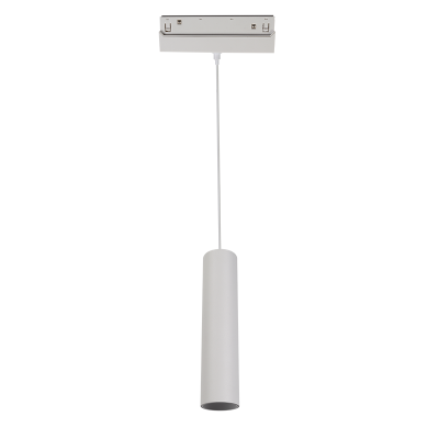 MATTE WHITE MAGNETIC PENDANT LUMINAIRE 48V DC 9W 4000K 1030LM 36° OSRAM RA90 Φ50*220MM MATTE WHITE MAGNETIC PENDANT LUMINAIRE 48V DC 9W 4000K 1030LM 36° OSRAM RA90 Φ50*220MM