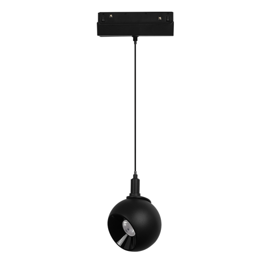 MATTE BLACK MAGNETIC PENDANT SPOT 48V DC 12W 3000K 1000LM 36° OSRAM RA90 Φ100*134MM