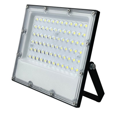  LED SMD ΜΑΥΡΟΣ ΠΡΟΒΟΛΕΑΣ IP65 50W 3000K 5750Lm 100-277V AC RA80 IK08 5YRS ΕΓΓΥΗΣΗ
