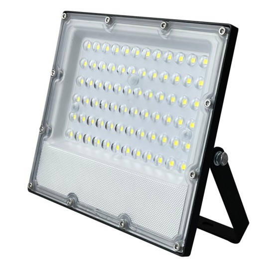  LED SMD ΜΑΥΡΟΣ ΠΡΟΒΟΛΕΑΣ IP65 50W 6000K 6000Lm 100-277V RA80 IK08 5YRS ΕΓΓΥΗΣΗ
