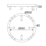 ^ΟΡΟΦΗΣ Φ/Σ LED 48W COB ΛΕΥΚΟ ΑΛΟΥΜΙΝΙΟ 3000K 4320LM D65ΧΗ6,5CM MAGNETO